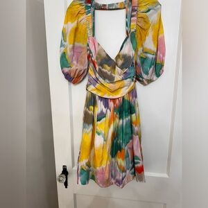 By anthropologie water color mini dress size small
